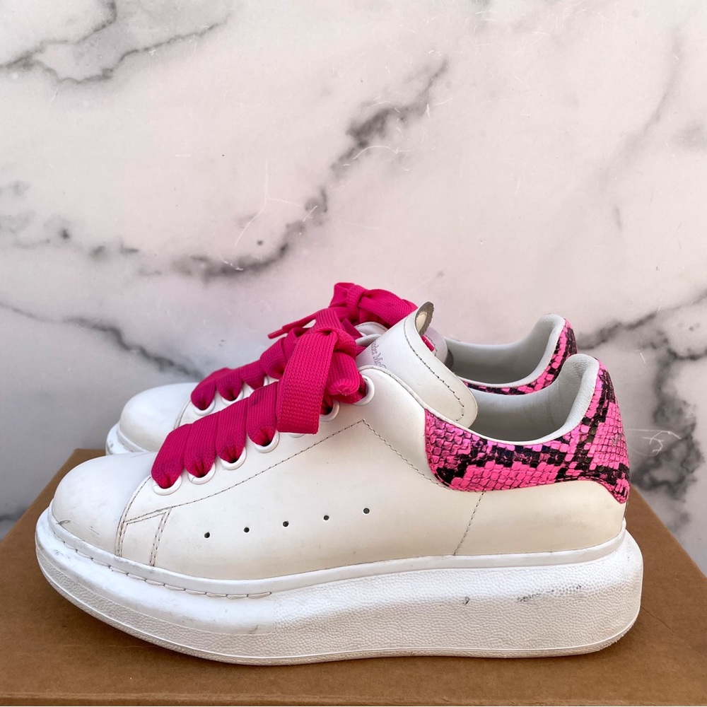 Alexander Mcqueen Larry Runway Python-Embossed Le… - image 7